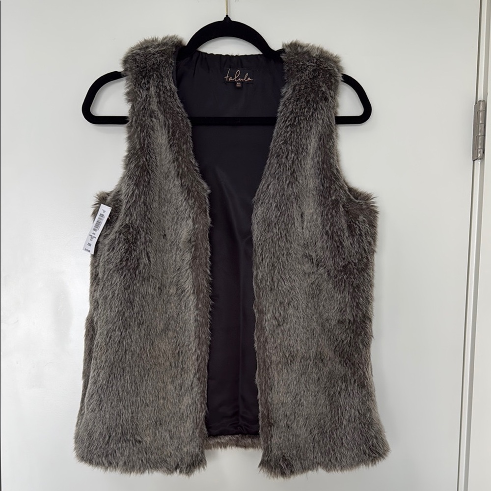 Talula’s Gray Faux Fur Vest